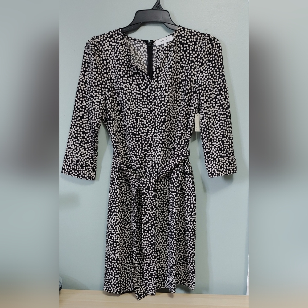 Lark & Ro Polka Dot Shift Dress  Size 8 NWT